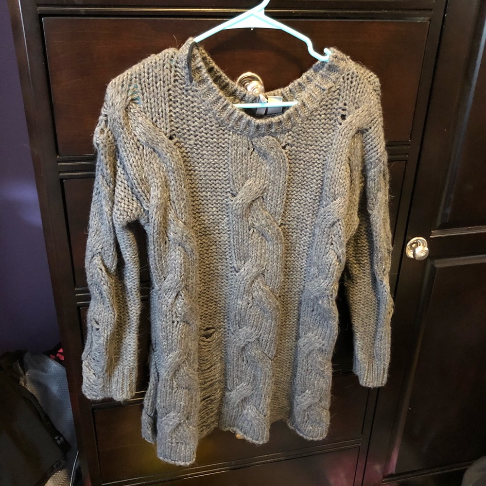 Distressed Chunky Sweater